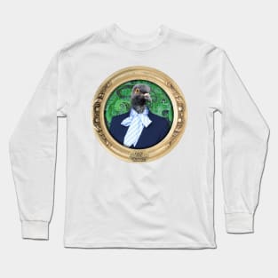 Green Pigeon Lady in Vintage Frame II Long Sleeve T-Shirt